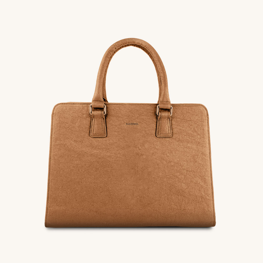 Sac à main grande taille Solene camel - Kairnel Kehio