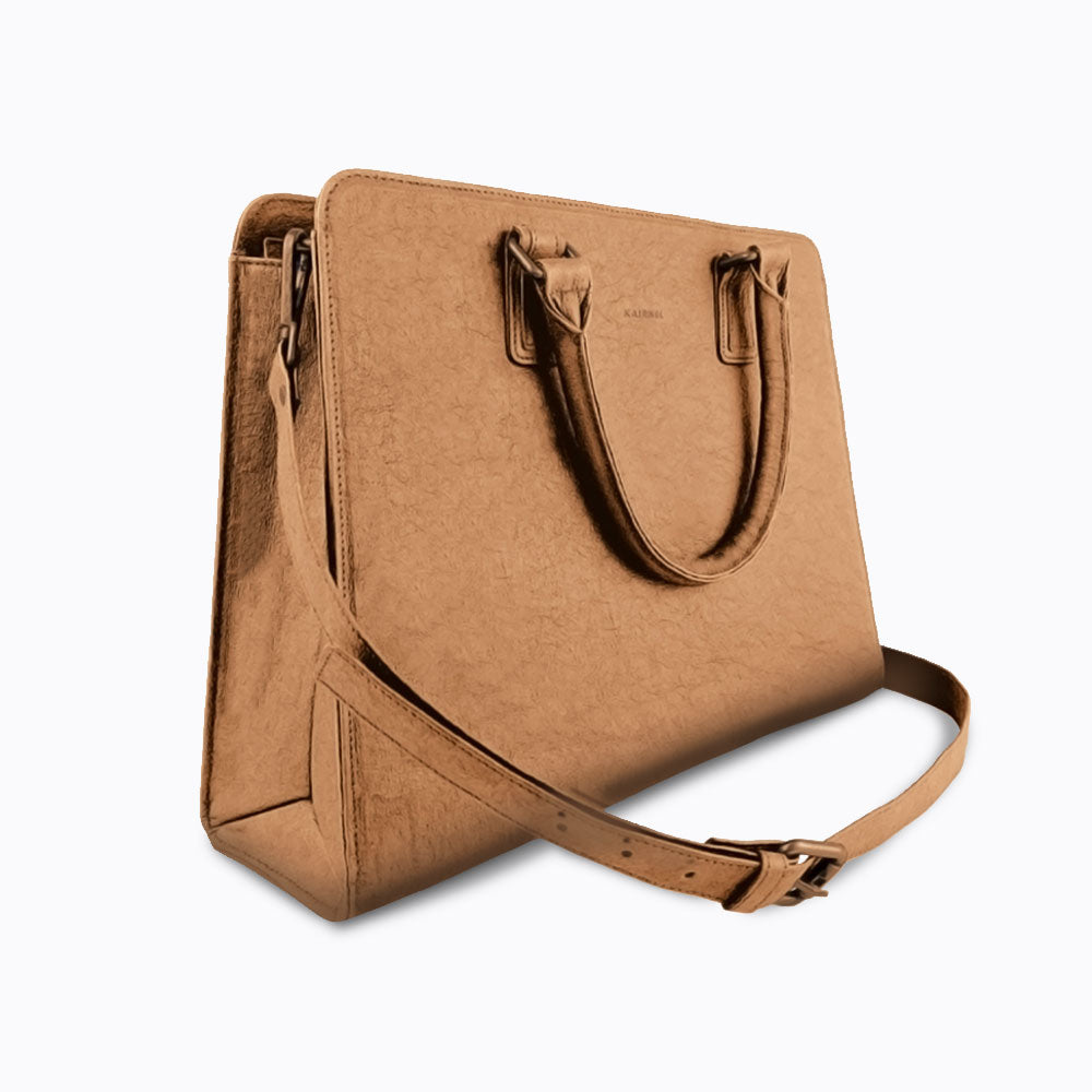Sac à main grande taille Solene camel - Kairnel Kehio