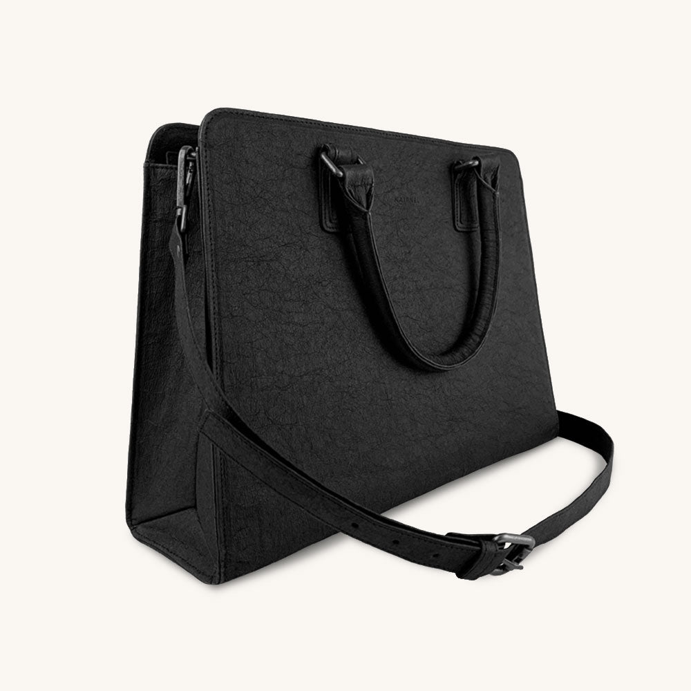 Sac à main grande taille Solene noir - Kairnel Kehio